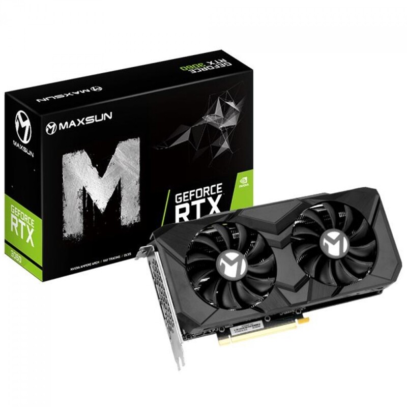 Imagem Placa de Vídeo Maxsun NVIDIA GeForce RTX 3060 12GB GDDR6 DLSS Ray Tracing MS-RTX3060 TR 12G T0