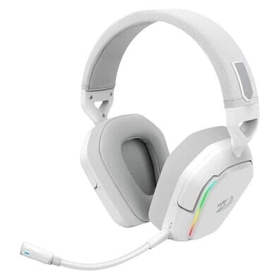 Imagem Headset Gamer Sem Fio Redragon Mira 7.1 RGB Bluetooth 2.4ghz P3 Branco - H868W