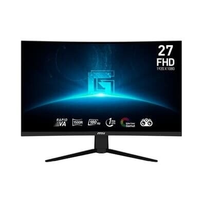 Imagem Monitor Gamer Curvo MSI G27C3F 27" FHD VA 180Hz 1ms DP e HDMI Curva 1500R Preto - 9S6-3CD01H-013