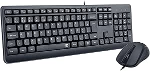 Imagem Combo Teclado e Mouse Redragon R Office BS-7092 1200 DPI – Preto
