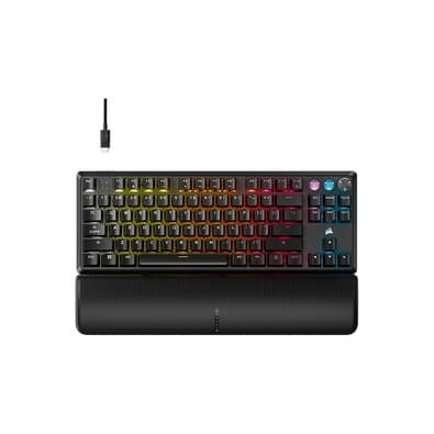Imagem Teclado Magnético Gamer Corsair K70 PRO TKL LED RGB, Switch CORSAIR MGX, Hall Effect, Rapid Trigger, Anti-Ghosting, US, Preto - CH-911911G-NA