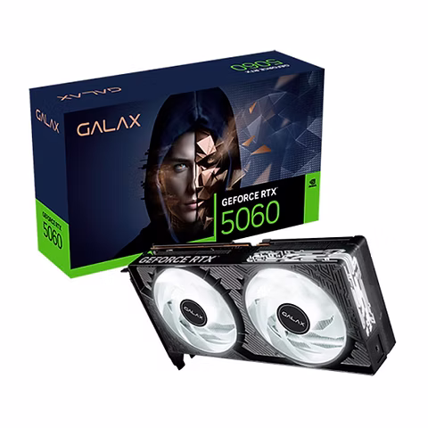 Imagem Placa de Video NVIDIA Geforce Galax RTX 5060 1 Click OC 2X 8GB - 128 Bits - HDMI/3X Displayport - 56NSN8MDDCOC