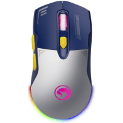 Imagem Mouse Gamer Marvo M803W, RGB, 4800DPI, Wireless, 7 Botões, Branco, M803WWB