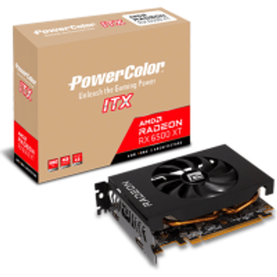 Imagem Placa de Vídeo Power Color AMD Radeon RX 6500 XT ITX 4GB GDDR6 Ray Tracing - AXRX 6500 XT 4GBD6-DH