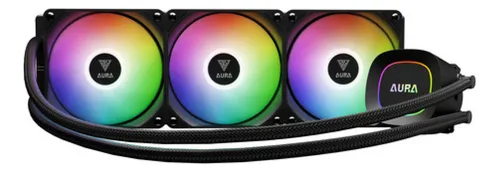 Imagem Water Cooler Gamdias Aura GL360 Lite ARGB - Preto | AM5, LGA 1851