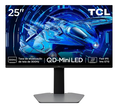 Imagem Monitor Gamer TCL 25" QD Mini Led Full Hd 300hz