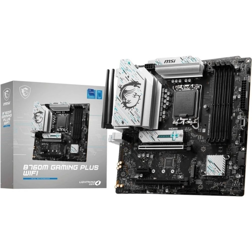 Imagem Placa Mãe MSI B760M-A Gaming Plus Wifi mATX LGA 1700 DDR5
