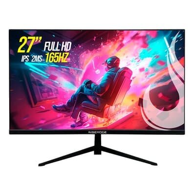 Imagem Monitor Gamer Rise Mode 27", FHD, 165hz, IPS, DisplayPort e HDMI, sRGB 99%, Preto - RM-MOG-27F165FH-B