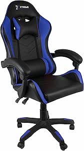 Imagem Cadeira Gamer Xtreme Gamers Cinesis Reclinável Giratória com Altura Ajustável - Preta/Azul