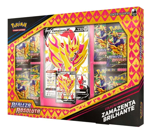Imagem Cartas Pokémon Box Coleção Premium - Realeza Absoluta - Zamazenta Brilhante