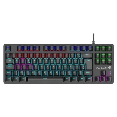 Imagem Teclado Mecânico Gamer Fortrek Black Halk LED Switch Outemu Brown ABNT2 Preto - 75939