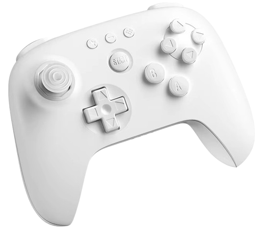 Imagem Controle Sem Fio 8BitDo 64 para Switch, PC e Android - Branco (Layout Nintendo 64)