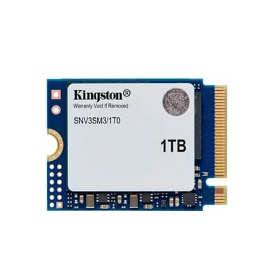 Imagem SSD Kingston NV3, 1TB, M.2 2230, NVMe PCIe 4.0, Leitura 6.000 MB/s, Gravação 5.000 MB/s - SNV3SM3/1T0