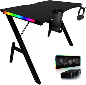 Imagem Mesa Gamer com Iluminação LED e Mousepad RGB