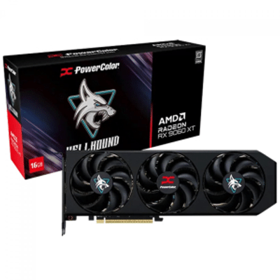 Imagem Placa de Vídeo PowerColor Hellhound AMD Radeon RX 9060 XT 16GB GDDR6 FSR Ray Tracing RX9060XT 16G-L/OC