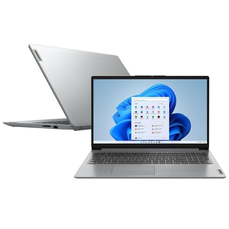 Imagem Notebook Lenovo IdeaPad 1i i3-1215U 4GB SSD 256GB Intel UHD Graphics Tela 15,6 HD W11 - 82VY000TBR