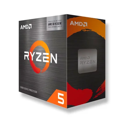 Imagem Processador Amd Ryzen 5-5500x3d, 3GHz (Turbo 4GHz),  AM4, 6 Cores, 12 Threads, Cache 99MB, Sem Cooler