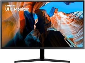 Imagem Monitor UHD Samsung 32", 4K, HDMI, Display Port, Freesync, Preto, Série UJ59