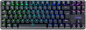 Imagem Teclado Mecânico Mancer Ghoul MK3 RGB ABNT2 Switch Huano Vermelho - Preto
