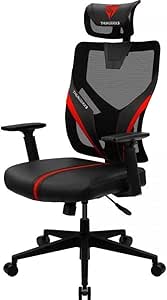 Imagem Cadeira Ergonomic, Thunderx3, Yama1, Preta/Vermelha
