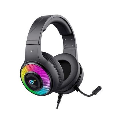 Imagem Headset Gamer Havit H2042D RGB Driver 50mm USB e P3 - Preto