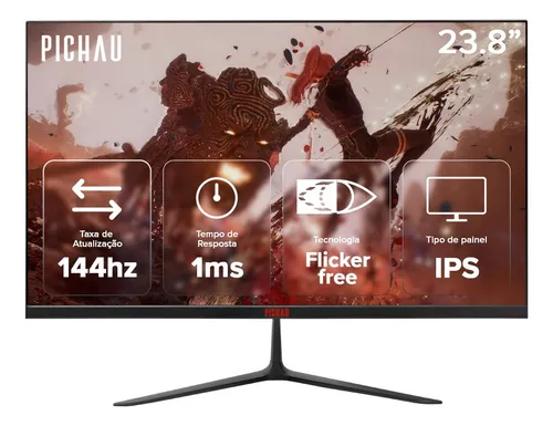 Imagem Monitor Gamer Pichau Athen V3 Pro 23.8" IPS FHD 144Hz 1ms