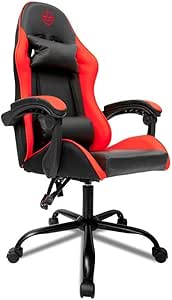 Imagem Cadeira Gamer TGT Heron | Preta e Vermelha | TGT-HR-BRD01