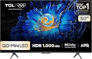 Imagem Smart TV TCL 50" 4K QD-Mini LED 60Hz C6KS 