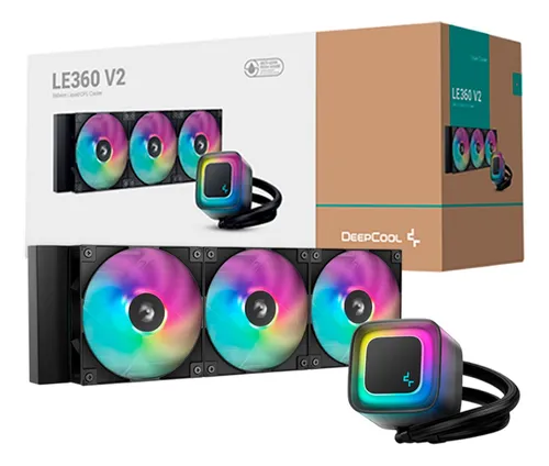 Imagem Water Cooler Deepcool Le360 V2 Preto Anti-leak Argb 360mm Argb