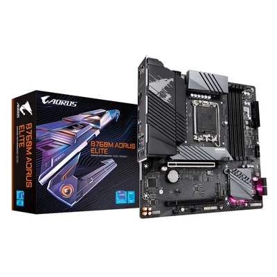 Imagem Placa Mãe Gigabyte B760m Aorus Elite Intel 13ª12ª Geração LGA 1700 DDR5 Micro ATX