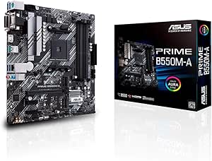 Imagem Placa-Mãe Asus Prime B550M-A AM4 DDR4 HDMI DVI-D M.2 USB 3.2