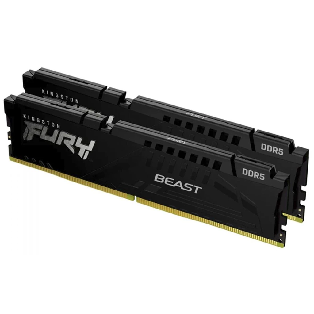 Imagem Memória DDR5 Kingston Fury Beast EXPO, 32GB (2x16GB), 5600Mhz, Black, KF556C36BBEK2-32