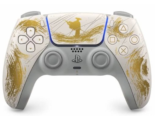 Imagem (Pré-venda)  Controle sem fio DualSense – Edição Limitada Ouro Ghost of Yōtei 