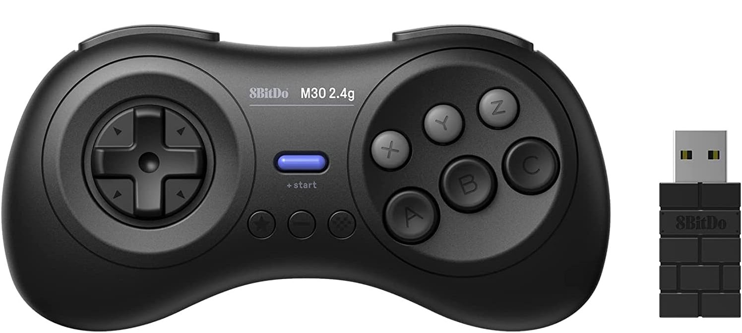 Imagem Controle sem fio 8Bitdo M30 2.4G Layout 6 Botões