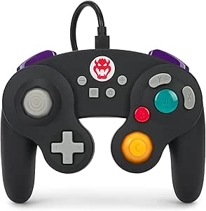 Imagem Controle com Fio PowerA Estilo GameCube para Nintendo Switch – Bowser