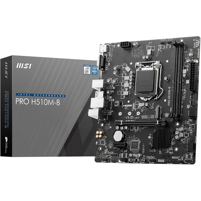 Imagem Placa Mãe MSI PRO H510M-B (LGA 12002xDDR4HDMIVGAM.2USB 3.2)