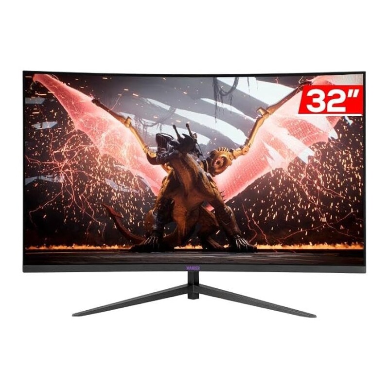 Imagem Monitor Gamer Mancer Valak UZ32S | 32 Pol | VA | Curvo | FHD | 1ms | 165Hz | FreeSync | HDMIDP MCR-VKUZS32-PL01