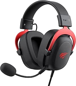 Imagem Fone de Ouvido Gamer Havit H2002d - Black Red