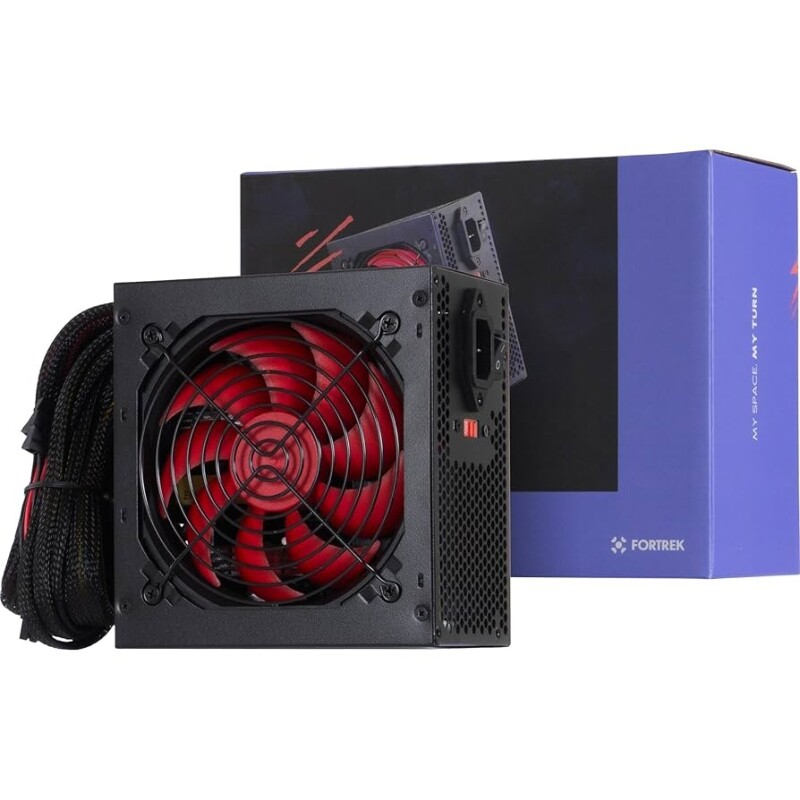 Imagem Fonte Gamer ATX 500W Crusader Preta Fortrek