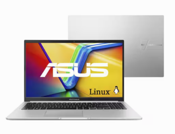 Imagem Notebook ASUS Vivobook 15 M1502YA AMD Ryzen 7 5825U 8GB Ram 512GB SSD Linux KeepOS 15,6" FHD Cool Silver 