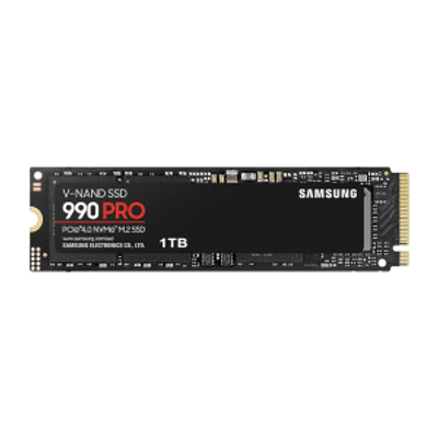 Imagem Samsung 990 PRO 1TB PCIe 4.0 (até 7450 MB/s) NVMe M.2 (2280) Unidade de estado sólido interna (SSD) (MZ-V9P1T0BW)