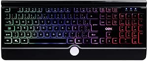 Imagem Teclado OEX TC302 com Iluminação Rainbow - Preto