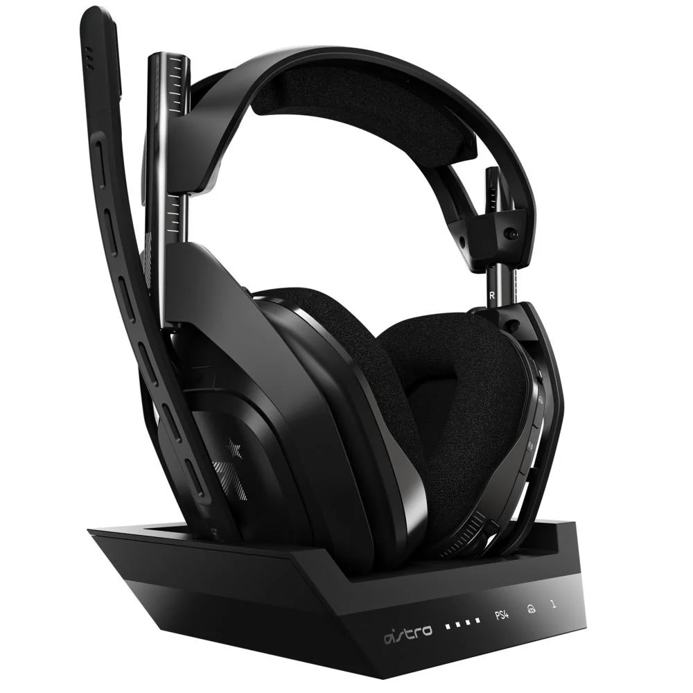 Imagem Headset Gamer Sem Fio Astro A50 + Base Station Gen 4 com Áudio Dolby para PS5, PS4, PC