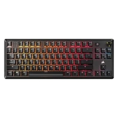 Imagem Teclado Mecânico Gamer Corsair K70 Core TKL Tenkeyless RGB LED Switch MLX Vermelho V2 Teclas ABS DS Preto - CH-911911E