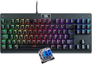 Imagem Teclado Mecânico Gamer Redragon Dark Avenger RGB ABNT2 – Switch Outemu Blue