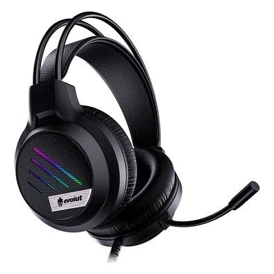 Imagem Headset Gamer Evolut EG306 Lesh LED Driver 50mm 3.5mm Preto - EG306
