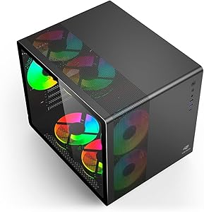 Imagem Gabinete Gamer C3Tech MT-G710BK com Lateral de Vidro – Preto