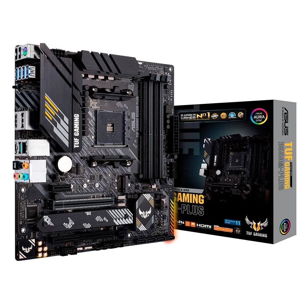 Imagem Placa-Mãe ASUS TUF Gaming B550M-Plus, AMD AM4, mATX, DDR4