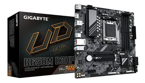 Imagem Placa-mãe Gigabyte B650M D3HP Soquete AM5 Micro ATX