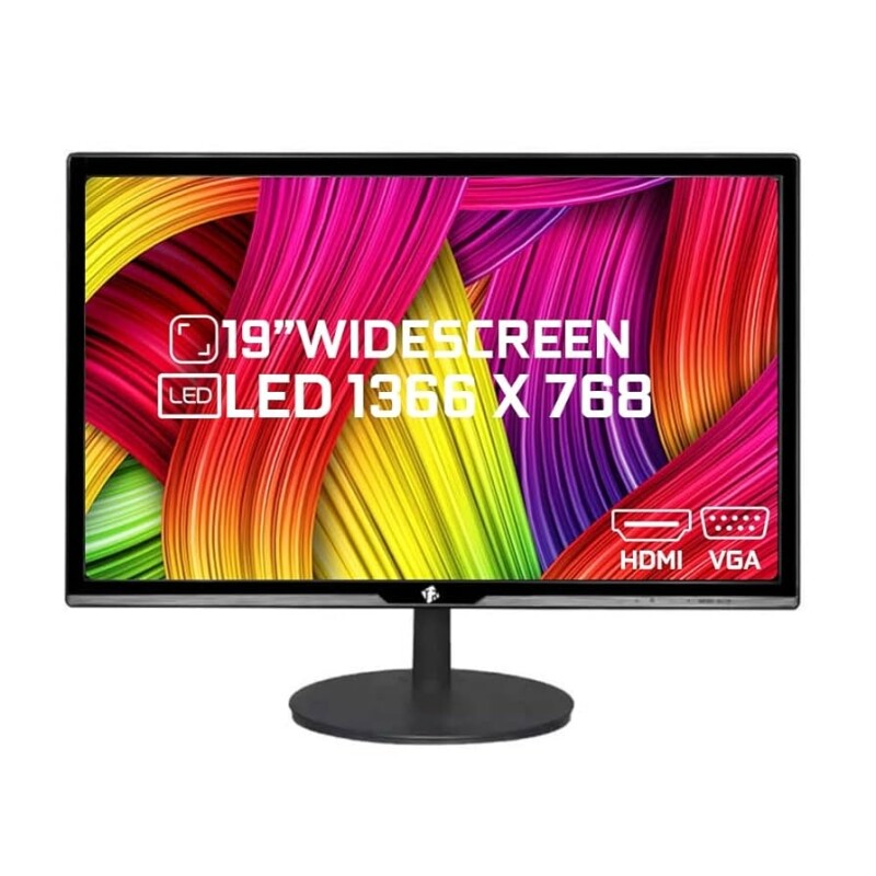 Imagem Monitor LED 19" Tronos Widescreen VGAHDMI Preto - TRS-HK19WV
